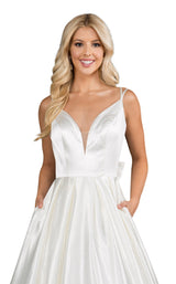 8 of 12 Nina Canacci 6549 Dress Ivory