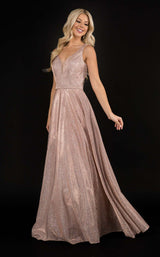 3 of 10 Nina Canacci 6552 Dress Rose-Gold