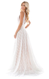 4 of 8 Nina Canacci 6553 Dress Ivory-Nude