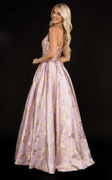 5 of 12 Nina Canacci 6554 Dress Lilac-Gold