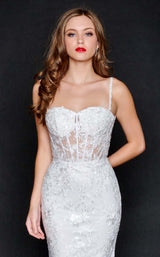 5 of 8 Nina Canacci 6556 Dress Ivory