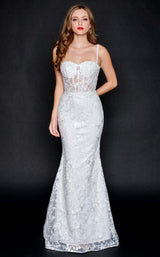 2 of 8 Nina Canacci 6556 Dress Ivory