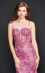 7 of 8 Nina Canacci 6556 Dress Raspberry