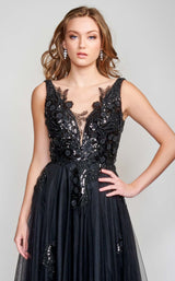 5 of 6 Nina Canacci 6557 Dress Black