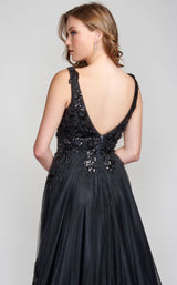 6 of 6 Nina Canacci 6557 Dress Black