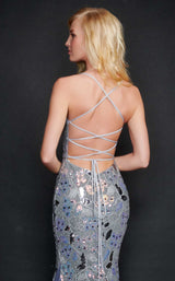 7 of 8 Nina Canacci 6570 Dress Charcoal