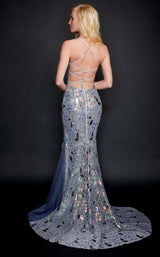 3 of 8 Nina Canacci 6570 Dress Charcoal