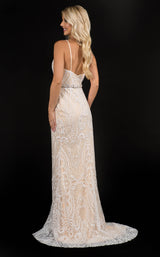 6 of 12 Nina Canacci 8194 Dress Ivory-Nude