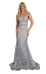 1 of 10 Nina Canacci 8197 Dress Gunmetal