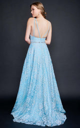 2 of 4 Nina Canacci 8199 Dress Baby-Blue