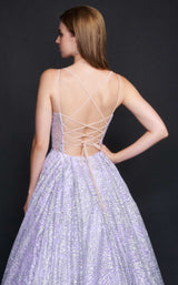 4 of 4 Nina Canacci 8202 Dress Lilac-Silver