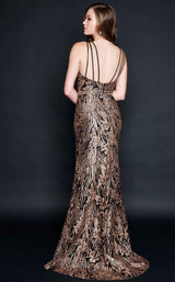 3 of 6 Nina Canacci 8203 Dress Black-Rose-Gold