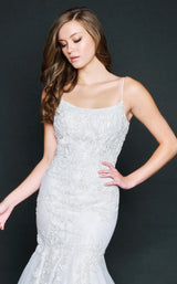 4 of 8 Nina Canacci 9120 Dress Gray-Ivory