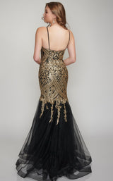 3 of 6 Nina Canacci 9122 Dress Black-Gold