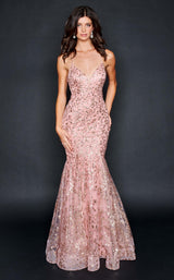 2 of 6 Nina Canacci 9123 Dress Rose-Gold