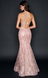 3 of 6 Nina Canacci 9123 Dress Rose-Gold