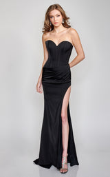 1 of 8 Nina Canacci 9128 Dress Black