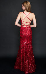 3 of 6 Nina Canacci 9129 Dress Red