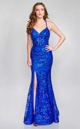 1 of 6 Nina Canacci 9129 Dress Royal