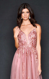 5 of 6 Nina Canacci 9131 Dress Cinnamon-Rose