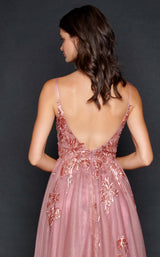 6 of 6 Nina Canacci 9131 Dress Cinnamon-Rose