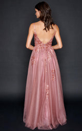3 of 6 Nina Canacci 9131 Dress Cinnamon-Rose