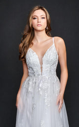 4 of 6 Nina Canacci 9131 Dress Ivory