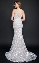 2 of 4 Nina Canacci 9135 Dress Ivory-Silver