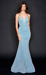 2 of 6 Nina Canacci 9136 Dress Teal