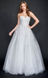 2 of 6 Nina Canacci 9137 Dress Ivory