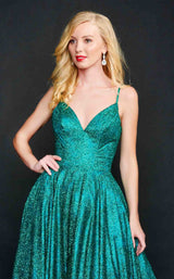4 of 6 Nina Canacci 9138 Dress Emerald-Green
