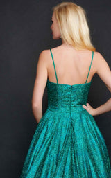 6 of 6 Nina Canacci 9138 Dress Emerald-Green