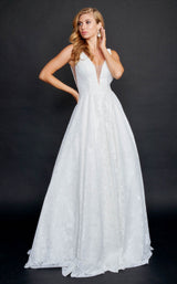 2 of 6 Nina Canacci 9140 Dress Ivory