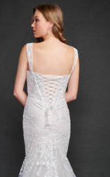 4 of 4 Nina Canacci 9141 Dress Ivory-Silver