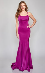 3 of 6 Nina Canacci 9142 Dress Magenta