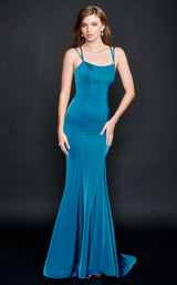 2 of 6 Nina Canacci 9142 Dress Teal