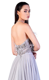4 of 4 Gatti Nolli Couture OP5155 Dress Grey