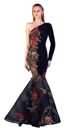 1 of 4 Gatti Nolli Couture OP5177 Dress Black