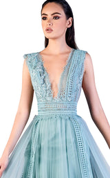 3 of 4 Gatti Nolli Couture OP5503 Dress Sky-Blue