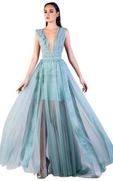 1 of 4 Gatti Nolli Couture OP5503 Dress Sky-Blue