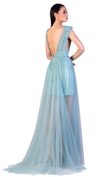 2 of 4 Gatti Nolli Couture OP5503 Dress Sky-Blue