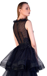 4 of 4 Gatti Nolli Couture OP5505 Dress Black