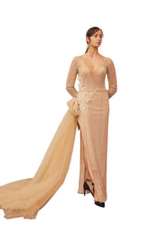 1 of 5 Gatti Nolli Couture OP5325 Dress Nude