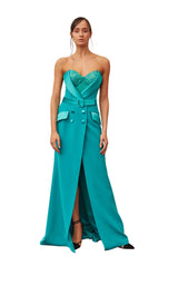 1 of 3 Gatti Nolli Couture OP5333 Dress Aqua