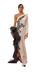 1 of 3 Gatti Nolli Couture OP5341 Dress White-Black