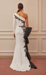 2 of 3 Gatti Nolli Couture OP5341 Dress White-Black