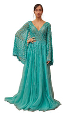 1 of 4 Gatti Nolli Couture OP5344 Dress Aqua