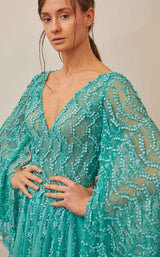 3 of 4 Gatti Nolli Couture OP5344 Dress Aqua