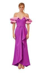 1 of 2 Gatti Nolli Couture OP5348 Dress Purple-Pink
