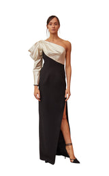 1 of 3 Gatti Nolli Couture OP5349 Dress Black-Beige